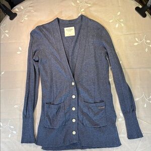 Abercrombie & Fitch Heather Blue Woman Cardigan XS